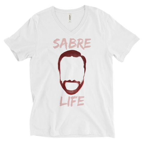 SABRE LIFE [JAY] | Unisex Short Sleeve V-Neck T-Shirt