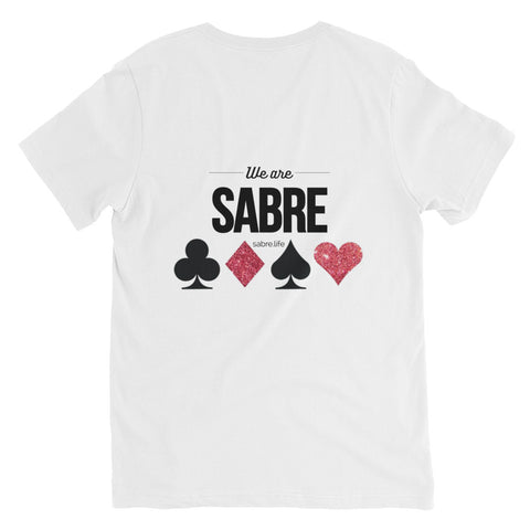 Sabre Vegas Unisex Short Sleeve V-Neck T-Shirt