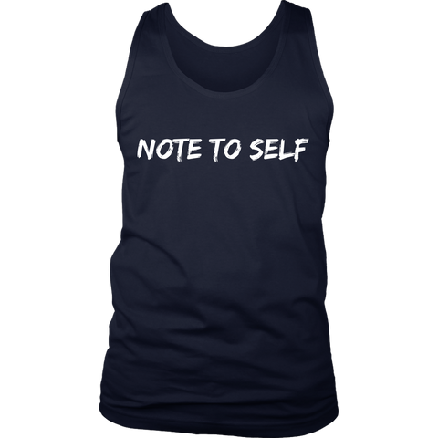 Note To Self, Go Harder Tank Mens