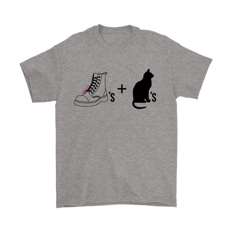 Boots and Cats Mens T-Shirt